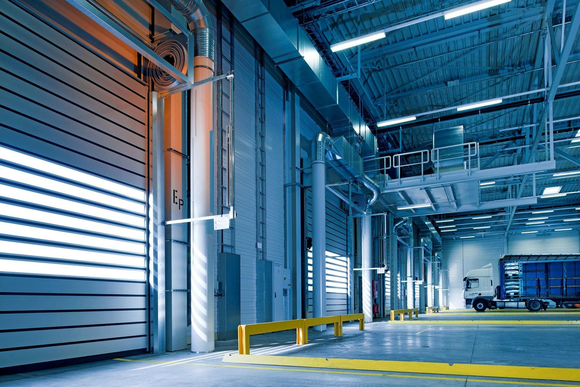 Industrial machinery hall